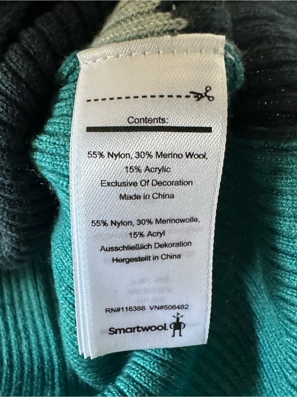 Smartwool Intarsia Everglade Heather Merino Wool Colorblock Rib Sweater M - Picture 10 of 10